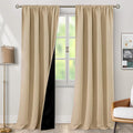BGment Beige Blackout Curtains for Living Room 95 Inch Length 2 Panels | by BGment