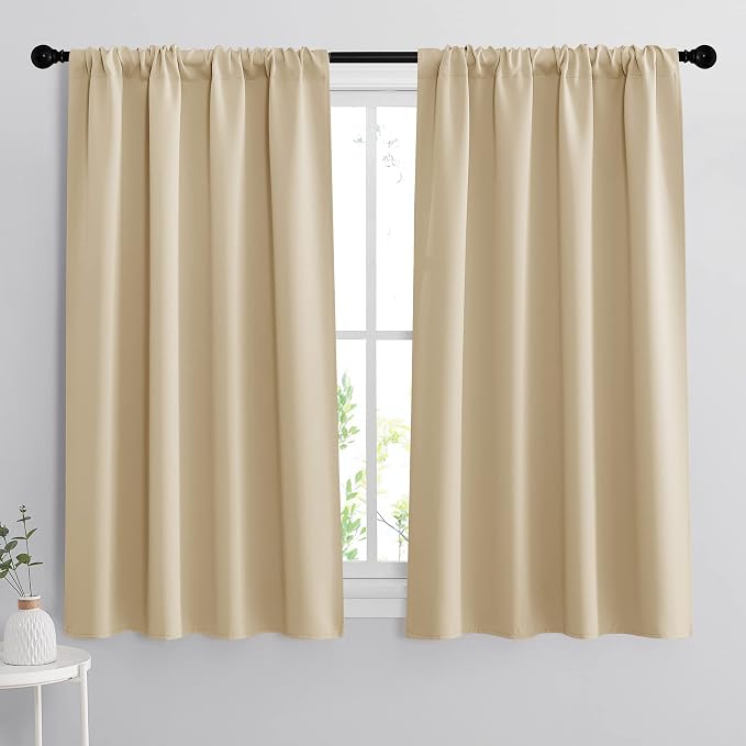 RYB HOME Extra Wide Curtains for Bedroom Living Dining Room 63 inches Long | by RYBHOME