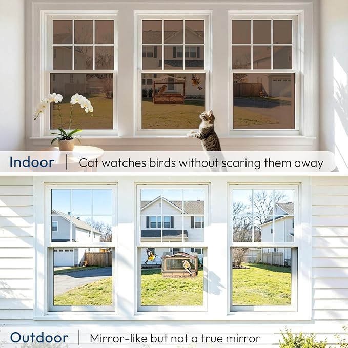 rabbitgoo Window Privacy Film One Way, 23.6" x 78.7", Heat Sun Blocking Anti UV - Image 9