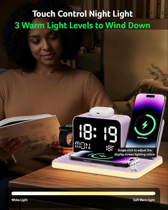 Acer 7-in-1 Wireless Charging Station - 30W Fast Wireless Charger - Image 7
