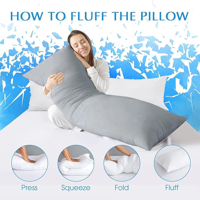 SHOUREN Large Body Pillow, Long Bed Pillow - Image 7