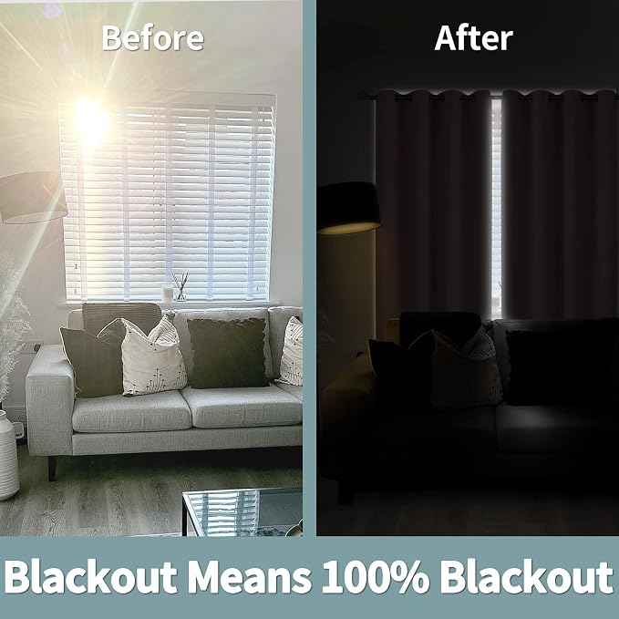 BGment Baby Pink Blackout Curtains - Image 3