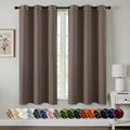 MIULEE Blackout Curtains for Bedroom 2 Panels 40 x 54 Inch Long Tan Brown | by MIULEE