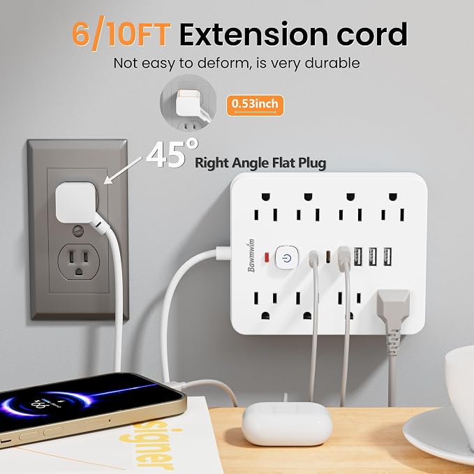 Surge Protector Power Strip - Image 5