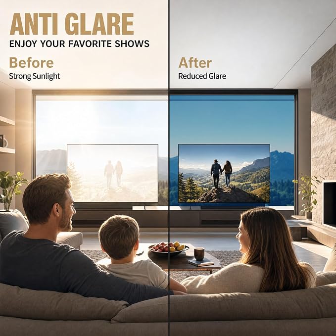 One Way Privacy Window Film Heat Control Mirror Tint 35.4Inx32.8Ft | Reflective - Image 4