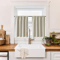RYB HOME 100% Blackout Bathroom Curtains Over Sink 30 inches Long | Heat UV by RYBHOME