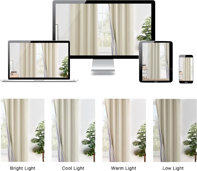 XWZO 100% Blackout Curtains 63 Inches Long - Image 8