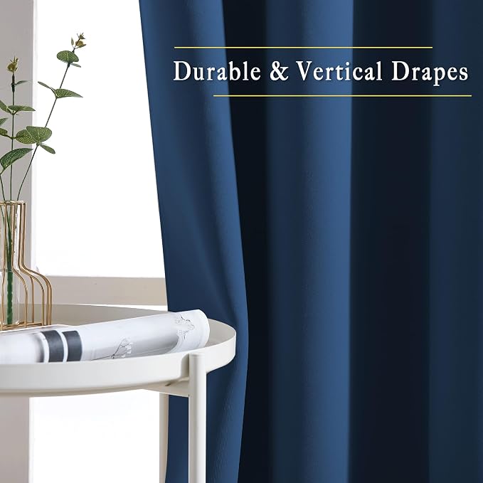 NICETOWN Bedroom Blackout Curtains and Drapes 54" L - Image 5