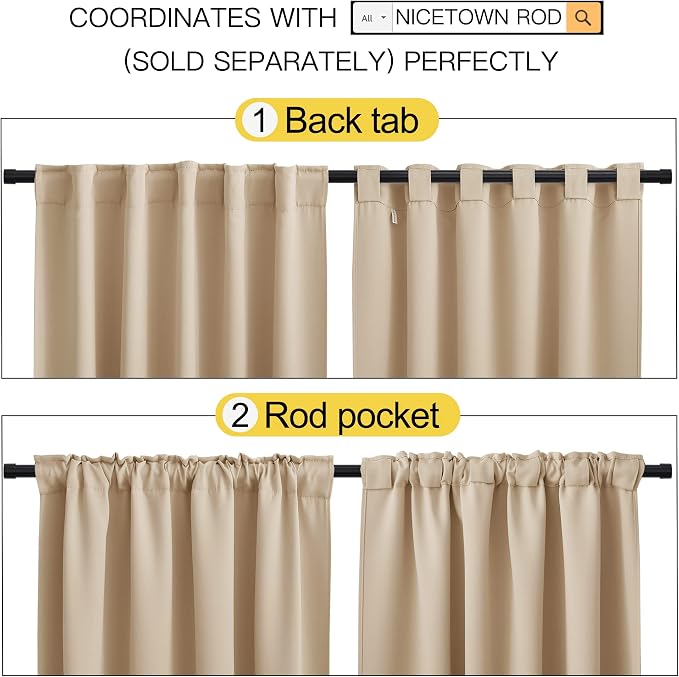 NICETOWN Window Treatment Blackout Window Blinds - Image 3