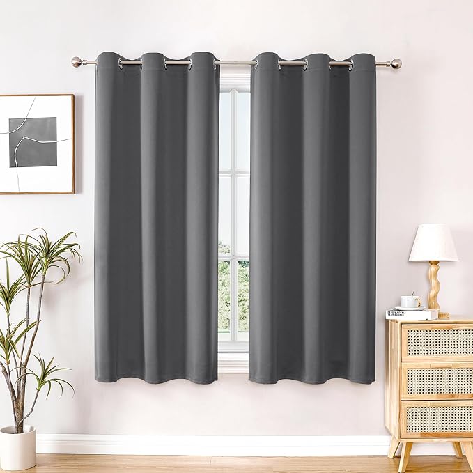 ChrisDowa Blackout Curtains for Bedroom and Living Room 63 Inches Long | 2 by ChrisDowa
