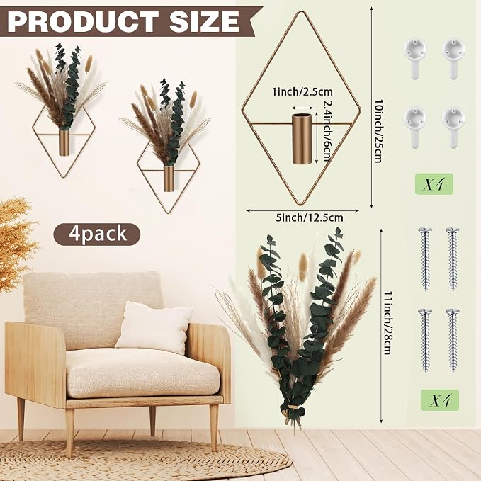 Jexine 4 Pcs Hanging Planters - Image 2