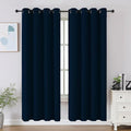 CUCRAF Navy Blue Blackout Curtains 108 Inches Long, Thermal Insulated Noise by CUCRAF