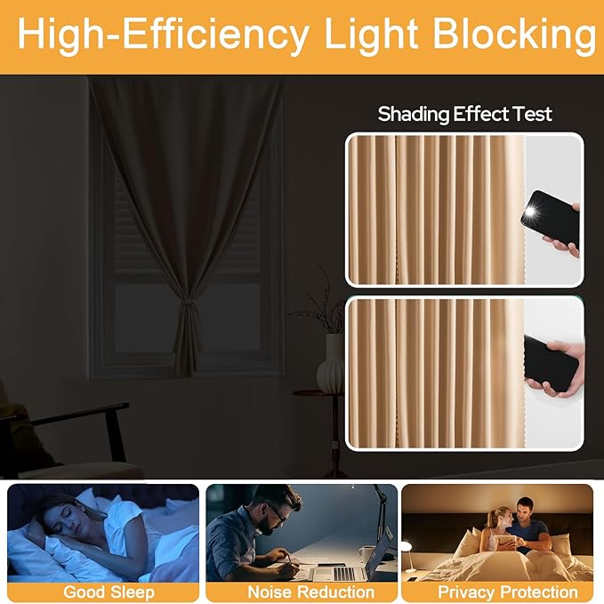 Self Adhesive Curtains, No Drilling Rodless Design - Image 3