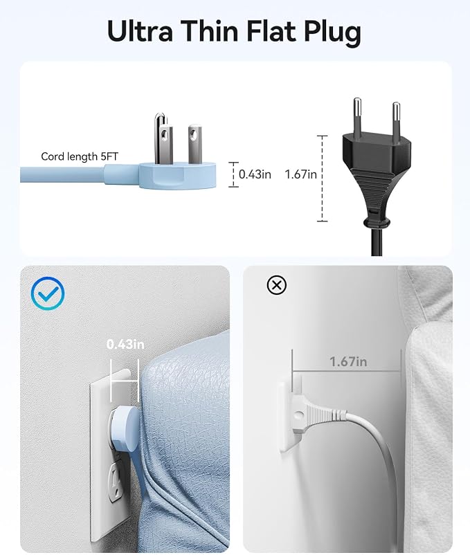 ORICO 25W GaN Power Strip with USB Ports, 8-in-1 Charging Station | with 4 AC - Image 5