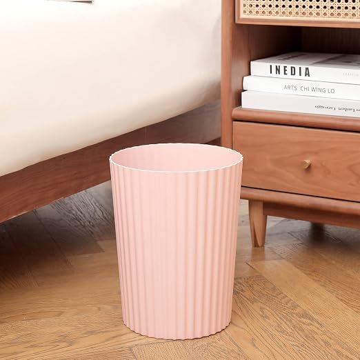 JiatuA Small Bathroom Trash Can Plastic Wastebasket Garbage Can Pink 4 Pack | - Image 2