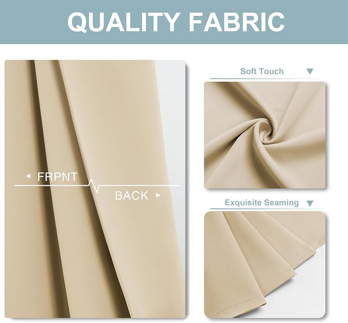 ChrisDowa Blackout Curtains for Bedroom 95 Inch Door Curtain, 1 Panel | 52W x - Image 4