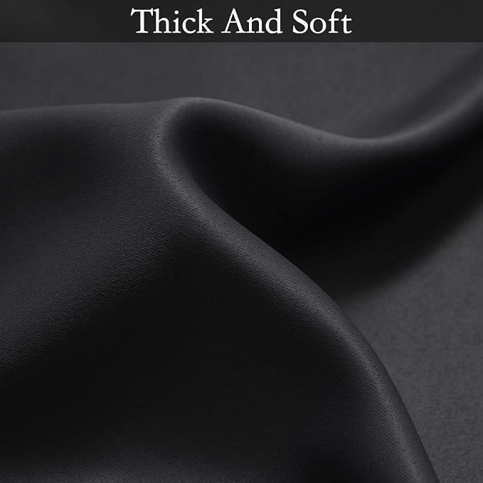 SimpleHome Black to Grey White Ombre Room Darkening Curtains 84 Inch | Curtains - Image 7