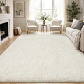 PLHXFR 8x10 Area Rugs Living Room: Fluffy Bedroom Rug Shag Carpet White | by PLHXFRSoftAreaRugs