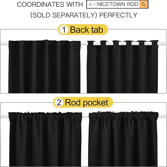 NICETOWN Halloween Blackout Curtains Drapes - Image 3