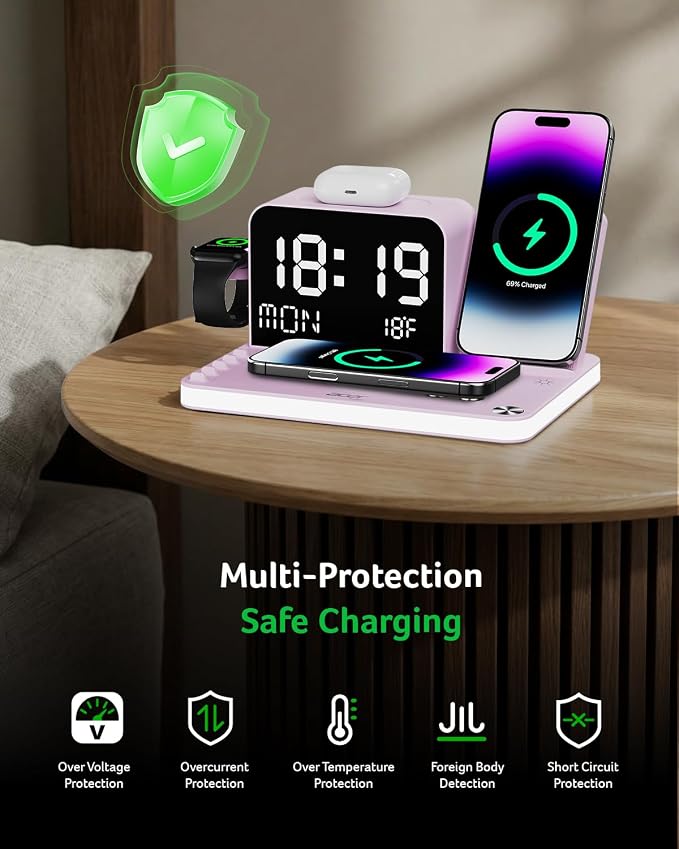 Acer 7-in-1 Wireless Charging Station - 30W Fast Wireless Charger - Image 5