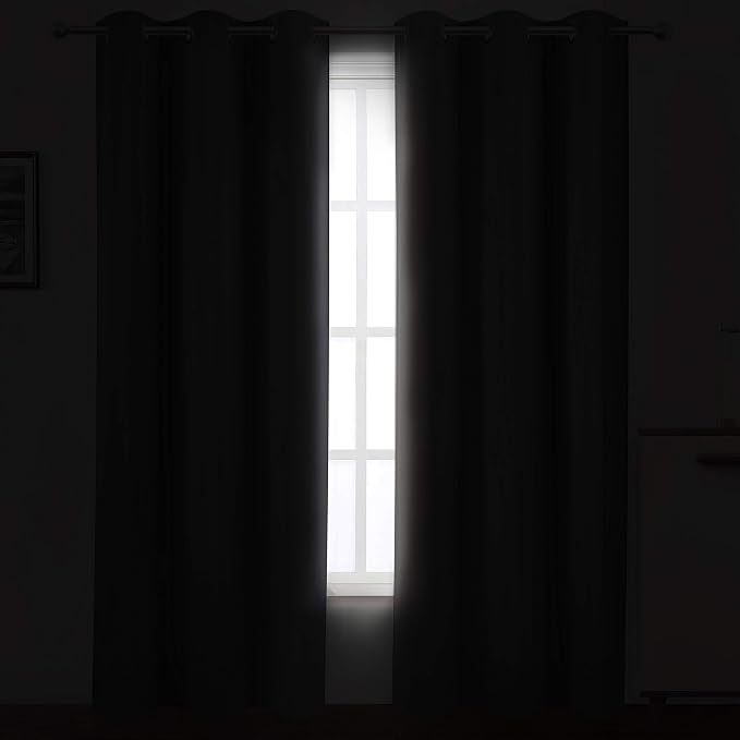 Frost Grey Blackout Curtains 34 x 84 Inch Length/Set of 2 Curtain - Image 3