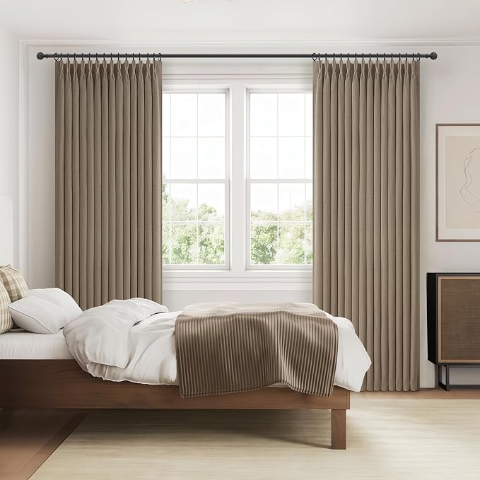 Natural Linen Blackout Patio Sliding Glass Door Curtains 92 Inches Long 2 - Image 8