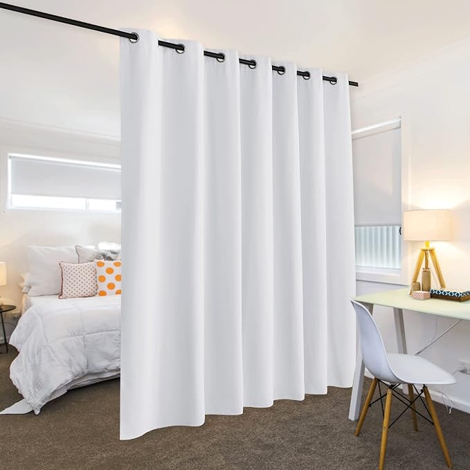 RYB HOME Room Divider Curtains for Bedroom Hospital Clinic Closet | Thermal - Image 3