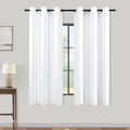 KOUFALL 48 Inch Curtains for Bathroom, Room Darkening Blackout Short Window by KOUFALL