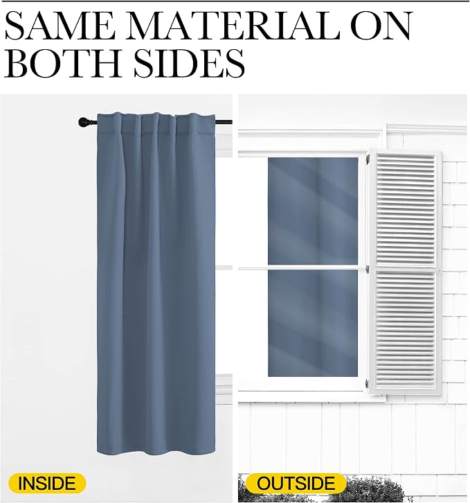 NICETOWN Extra Long and Wide Blackout Curtains - Image 6