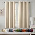 MIULEE Blackout Curtains for Bedroom 2 Panels 40 x 63 Inch Long Cream Beige | by MIULEE