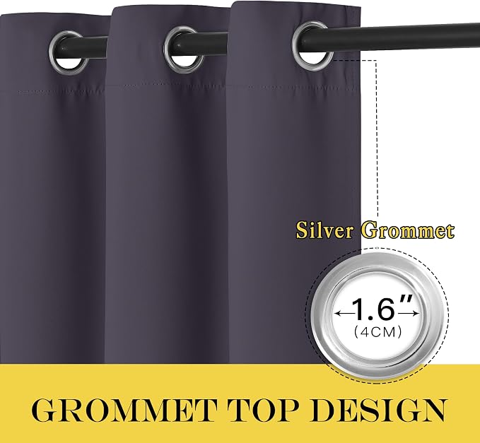NICETOWN Door Curtain for Closet Doors 80 Inches Long 1 Panel, Room Divider - Image 5