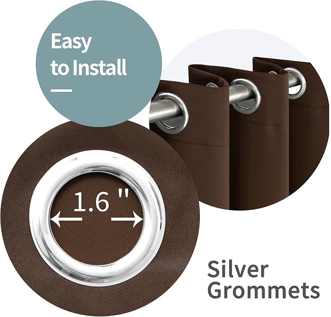 BGment Thermal Insulated 100% Blackout Curtains - Image 7