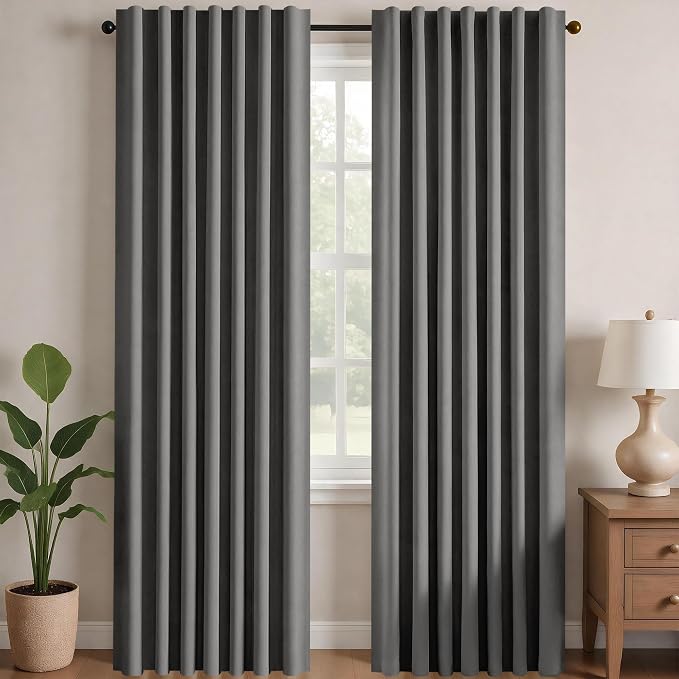 Deconovo Blackout Curtains for Bedroom, Living Room Curtains 54 Inches Long | by Unknown