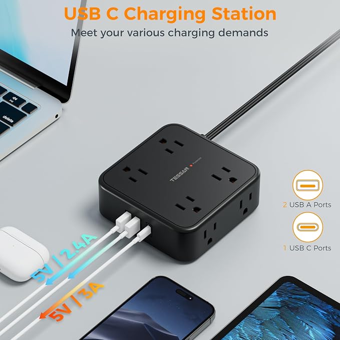 TESSAN Surge Protector Power Strip - Image 5