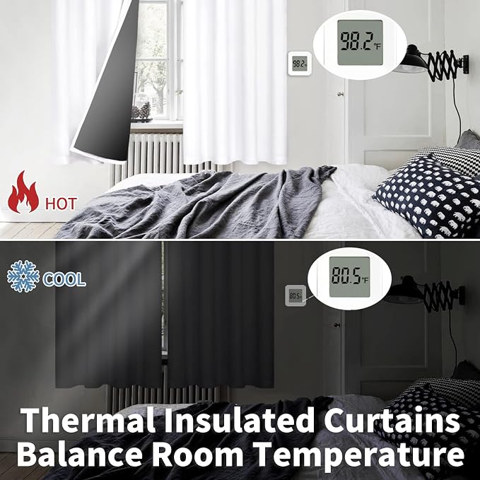 BGment Black Out Curtains 84 Inch Long - Image 4