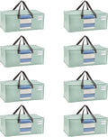 VENO Heavy Duty Moving Bags, Storage Bags, Light Green, 8 Pack | Packing by Veno