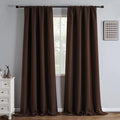 IGEMAEVE Blackout Curtains for Bedroom Grommets Chocolate 52" W x 90" L | by IGEMAEVE