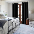 IGEMAEVE Blackout Curtains for Bedroom Grommet Black 52" W x 90" L | Bedroom | by IGEMAEVE