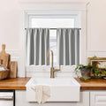RYB HOME 100% Blackout Bathroom Curtains Over Sink 30 inches Long | Heat UV by RYBHOME