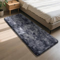 Mottled Grey 2x6 Area Rugs for Bedroom, Fluffy Rug Small Rug Bedside Carpet | by Yongyangjuxi