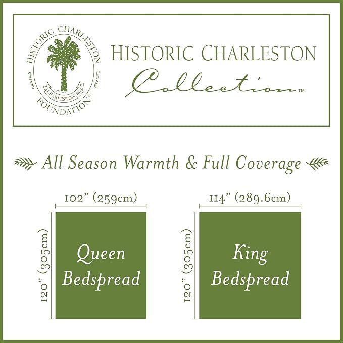 Charleston Estate Modern Farmhouse Floral Matelasse Bedspread - Image 10