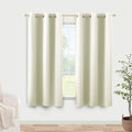 KOUFALL 48 Inch Curtains Length, Room Darkening 60-70% Blackout Black Out Heat by KOUFALL