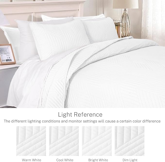 Exclusivo Mezcla California King Quilt Bedding Set, Soft Microfiber, Modern - Image 3