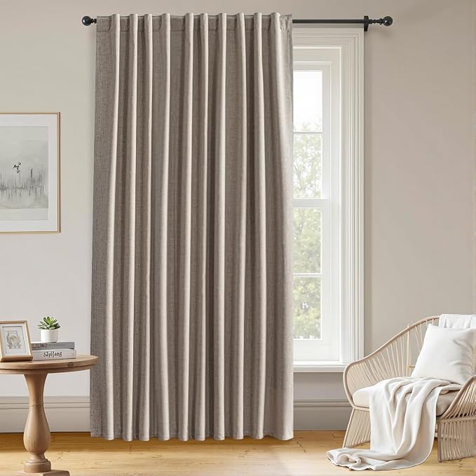 100% Blackout Curtains for Bedroom Room, Custom Curtains Blackout Thermal by Zyvola