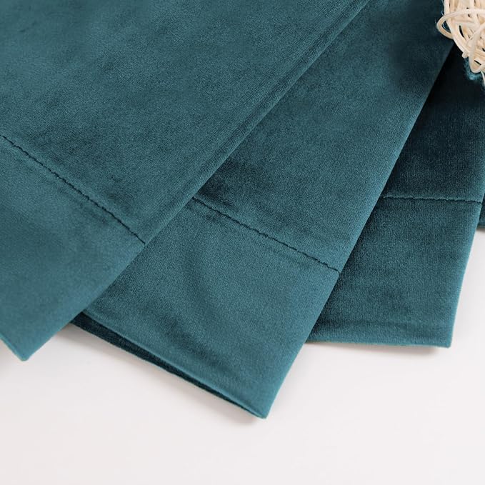 BGment Teal Velvet Curtains 84 Inch - Image 6