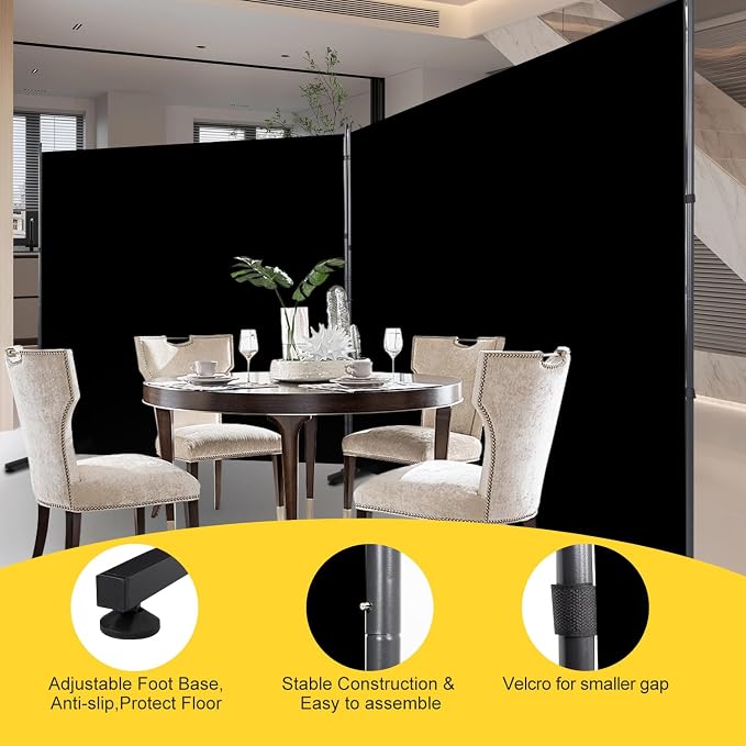Room Divider Folding Privacy Screens, 6FT Tall Divider - Image 3