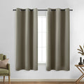 KOUFALL Black Out Curtains 54 Inch Long, Short Taupe Blackout Curtains by KOUFALL