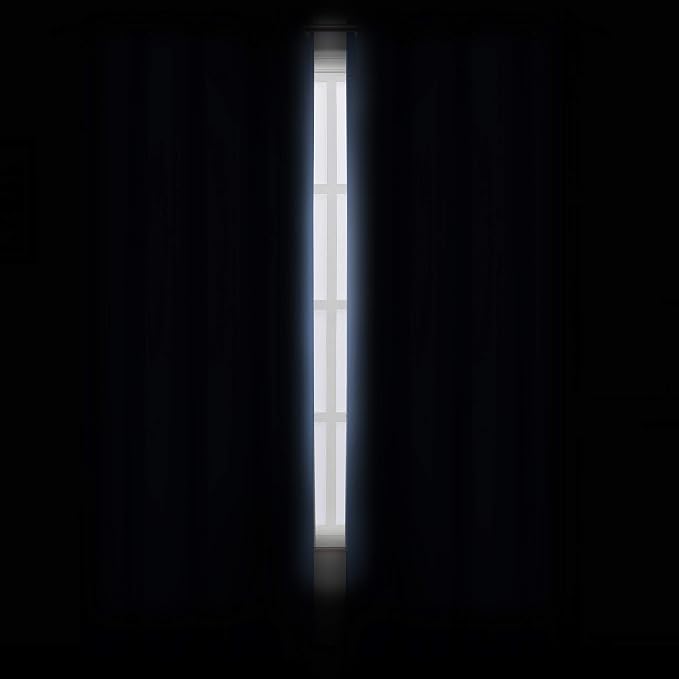 Sky Blue Thermal Blackout Curtains/38 x 84 Inch/Set of 2 Panels Room Darkening - Image 3