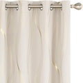 Deconovo Curtains for Living Room, Pattern Blackout Curtains 84 Inches Long | by Unknown