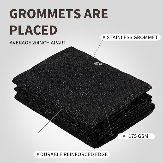 LOVE STORY Custom Size 3.3'x37' Balcony Privacy Screen Cover, 95% UV Block - Image 6